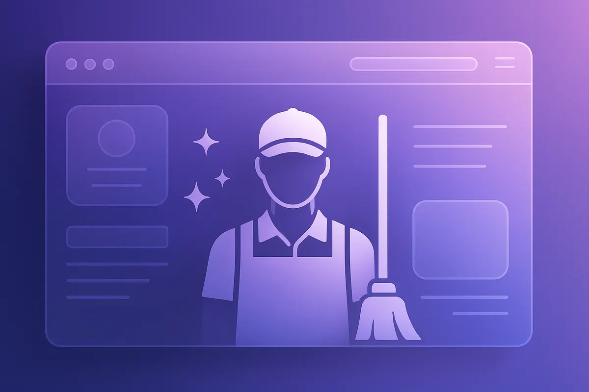 Guide 2026 pour créer un site internet efficace pour une entreprise de nettoyage.